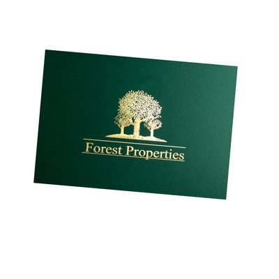 Foil Stamped Legal Size Portfolio with Tuck Closure Notch