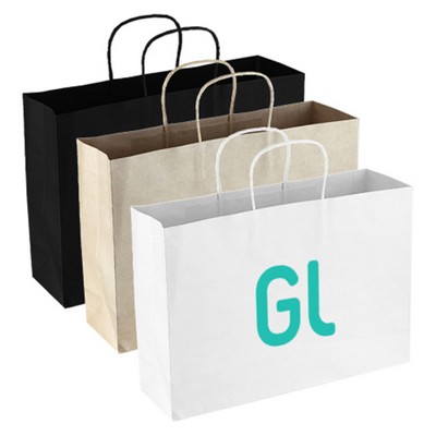 Natural Kraft Paper Shopper Tote Bag