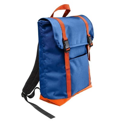 L 600D Flap Backpack USA Made / Union-600 D Poly-15X16.5X5.25