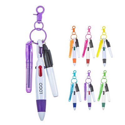 3 Pieces Nurse Pen Set w/ Keychain Clip