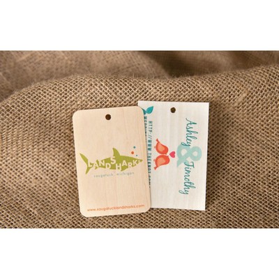 Wood Veneer Tags 1 Sided