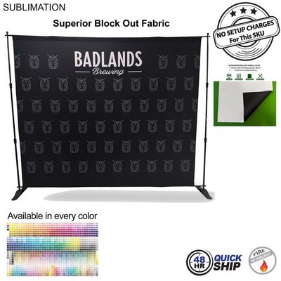 48H Quick Ship- 10' Exhibitor Expanding Display Kit, Superior Block Out Fabric