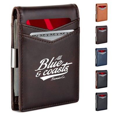 RFID Blocking Wallet with Money Clip