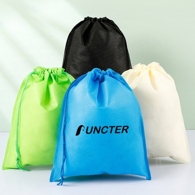 13.8" x 17.8" Non-Woven Drawstring Bag Travel Bags Dust Bag