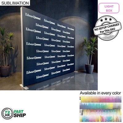 72Hr Fast Ship - Backlit LED Light Box SEG Floor Display WALL Kit, 10'W x 8'H
