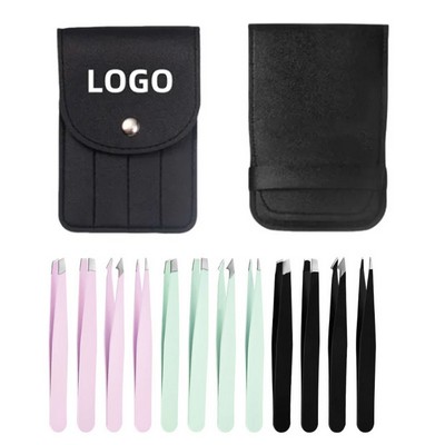 Professional Stainless Steel Tweezers Set