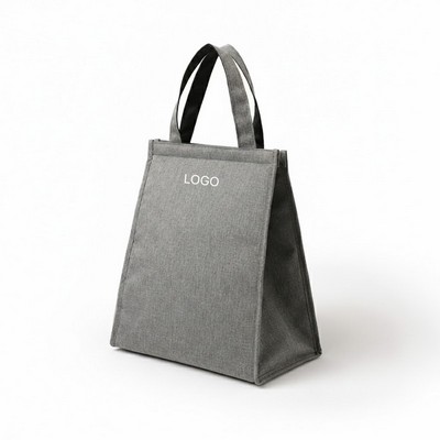 Japanese-Style Thickened Lunch Bag Large Capacity Oxford Cloth Bento Tote Long-Lasting Aluminum