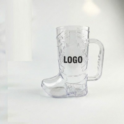 20 oz Plastic Cowboy Boot Cup