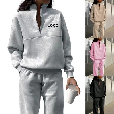 Womens Fleece 2 Piece Outfits Sweatsuit Tracksuit Set