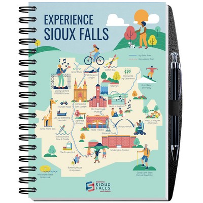 7"x10" Pronto! Full Color Journal w/Pen Loop (80 Sheets)