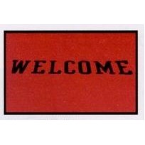 Olefin Devon Standard Design Indoor/Outdoor Carpet (Welcome) (3'x6')