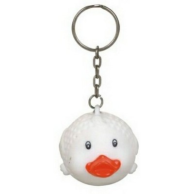 Rubber Golf Ball Chick Key Chain
