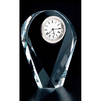 Designer Crystal Arch Clock ( 3¾"x5"x1½")