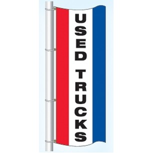 Single Faced Stock Message Interceptor® Drape Flag (Used Trucks)