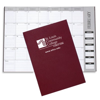 Academic Monthly Desk Planner - Leatherette