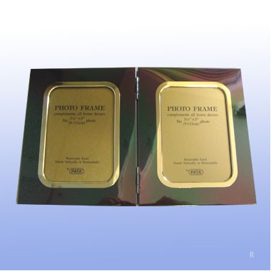 Double Photo Frame w/Gun Metal Finish - ON SALE, LIMITED STOCK