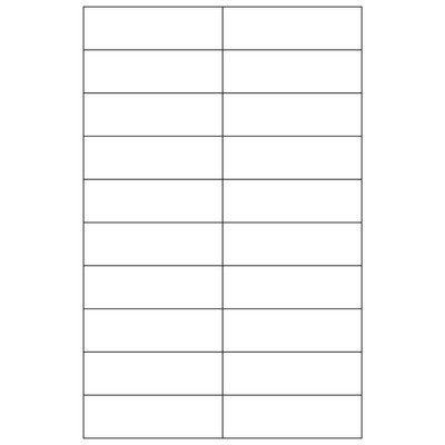 Selfit White Badge Inserts for Multiline Name Badges