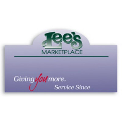 Full Color 50 Mil Name Badge (1.75"X3") Rectangle W/Bump - No Personalization
