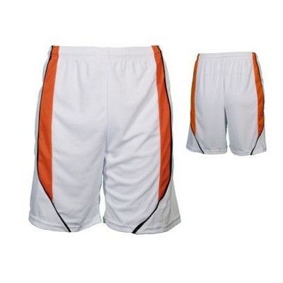 Adult Dazzle Cloth Athletic Short w/Contrast Panel (9" Inseam)