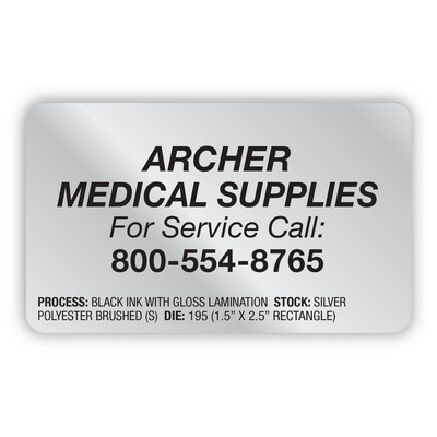 FasTurn® 4-Color Process Rectangle Label Roll (1½" x 3")