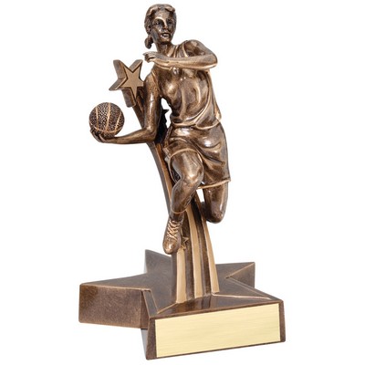 Basketball, Female - Billboard Resins - 6-1/2"