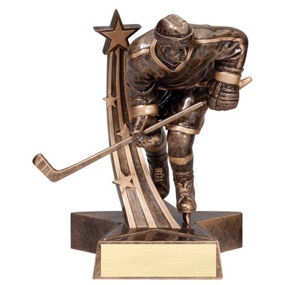 Hockey, Male - Billboard Resins - 8"