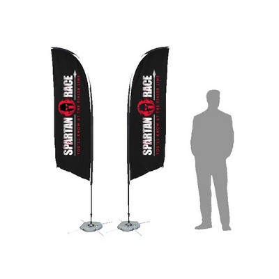 8ft Blade Flag w/ Double Sided Printing