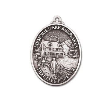 Pewter Full Size Memories Are Keepsakes Ornament