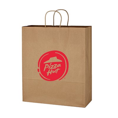 Kraft Paper Brown Shopping Bag - 16" X 19"