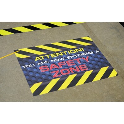 Full Color Repositionable Vertical Floor Decal (12"x18")