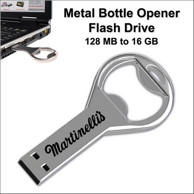 Bottle Opener Flash Drive - 16 GB Memory