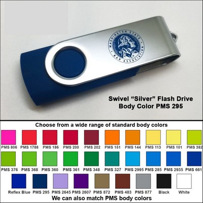 Swivel Flash Drive - 512 MB Memory - Body PMS 295