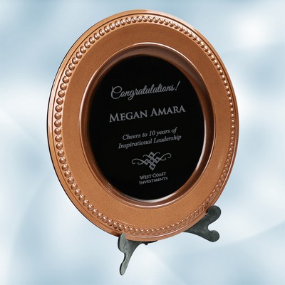 Bronze/Black Award Plate w/ Acrylic Stand