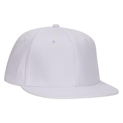 OTTO FLEX Deluxe Cotton Twill Round Flat Visor 6 Panel Pro Style Baseball Cap