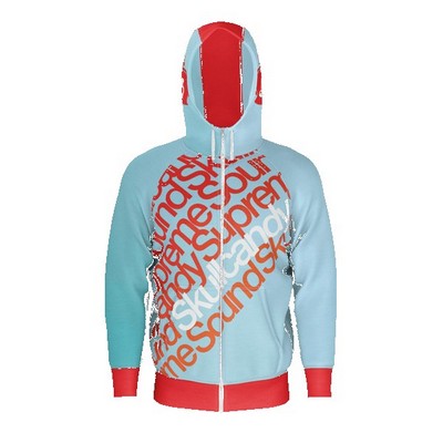 IMPORT Rusty Unisex Dye-Sublimated Raglan Full-Zip Hoodie