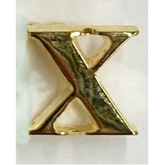 Roman Numeral X Marken Design Cast Lapel Pin (1/2")