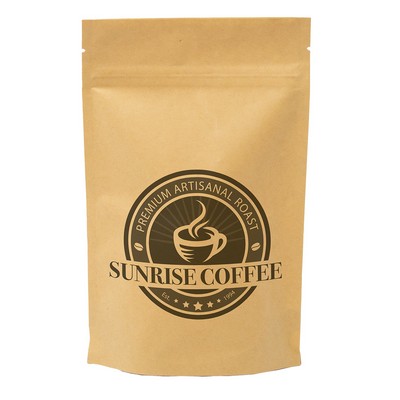 One Color Stand Up Kraft Barrier Pouch (5" W x 8" H x 2.5" D)