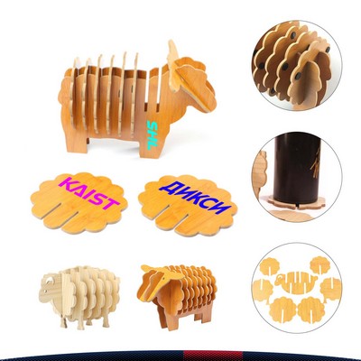 Sheep Cartoon Set Coaster