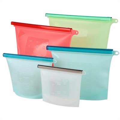 Reusable Stand-Up Silicone Food Storage Bag 500ml