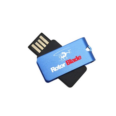 Waltham Mini USB Flash Drive w/ Metallic Swivel Cap-2G