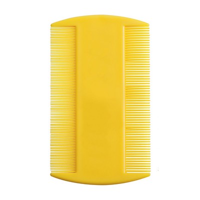 Yellow Neon Flea Comb (3.5" x 2.063")
