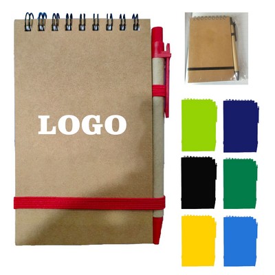 Recycled Spiral Jotter With Pen