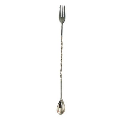 Bar Spoon With Trident Fork