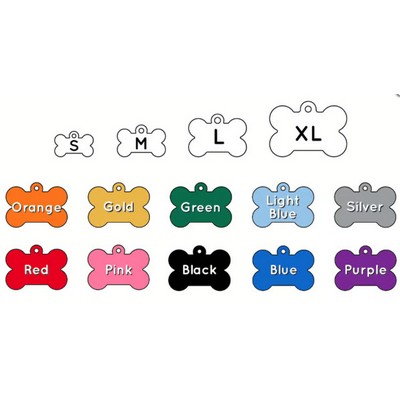 Bones Pet Aluminum Tag - 100% MADE IN THE USA