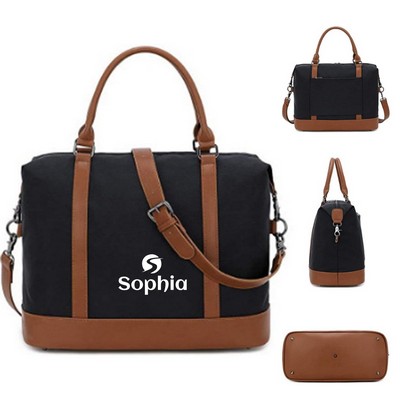 Women Ladies Canvas Weekender Bag