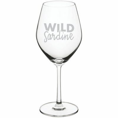 Deep Etched or Laser Engraved Acopa Elevation 20 oz. Bordeaux Wine Glass