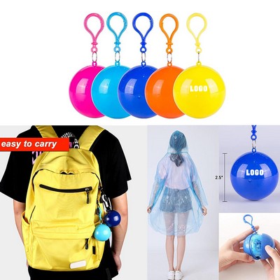 Disposable Rain Poncho Ball