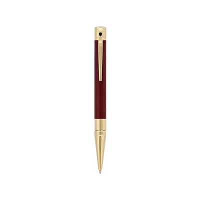 Luxury Line S.T.Dupont 'D' Initial Collection Matte Burgundy & Gold Ball Point