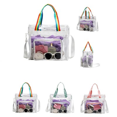 Thickened PVC Tote Shoulder Bag