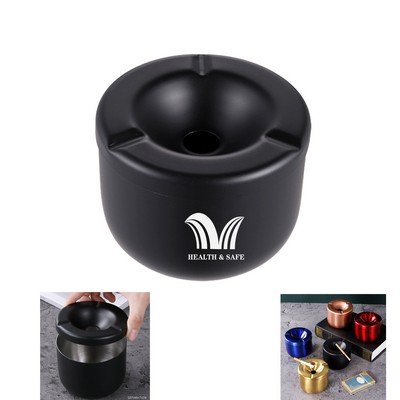 Cigarette Ashtray With Lid Smokeless Stainless